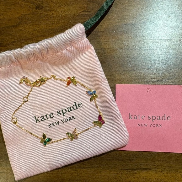kate spade Jewelry - Kate Spade Social Butterfly Bracelet - Gold and Multicolor